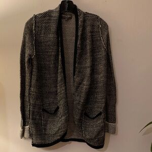 Michael Stars Black and Gray Cardigan - Preloved
